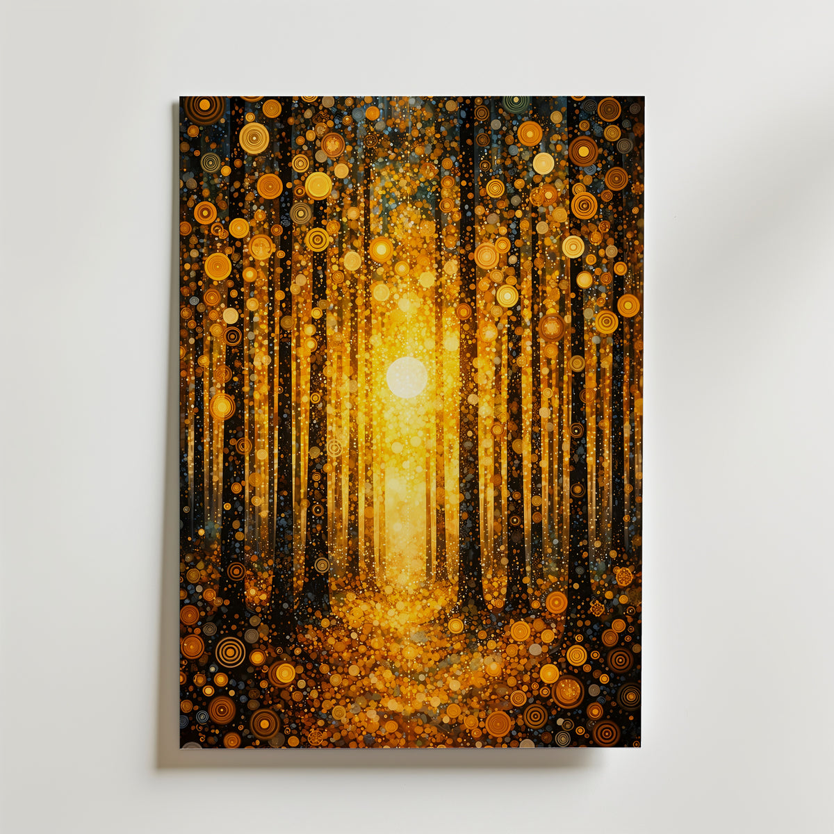 Gustav Klimt Golden Forest Radiance Poster – utan passepartout