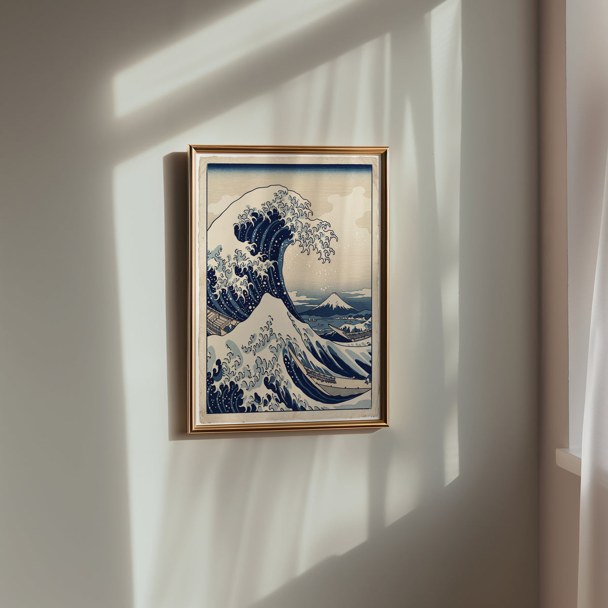 Great Wave Poster på vägg i vardagsrum, fri frakt över 499 kr
