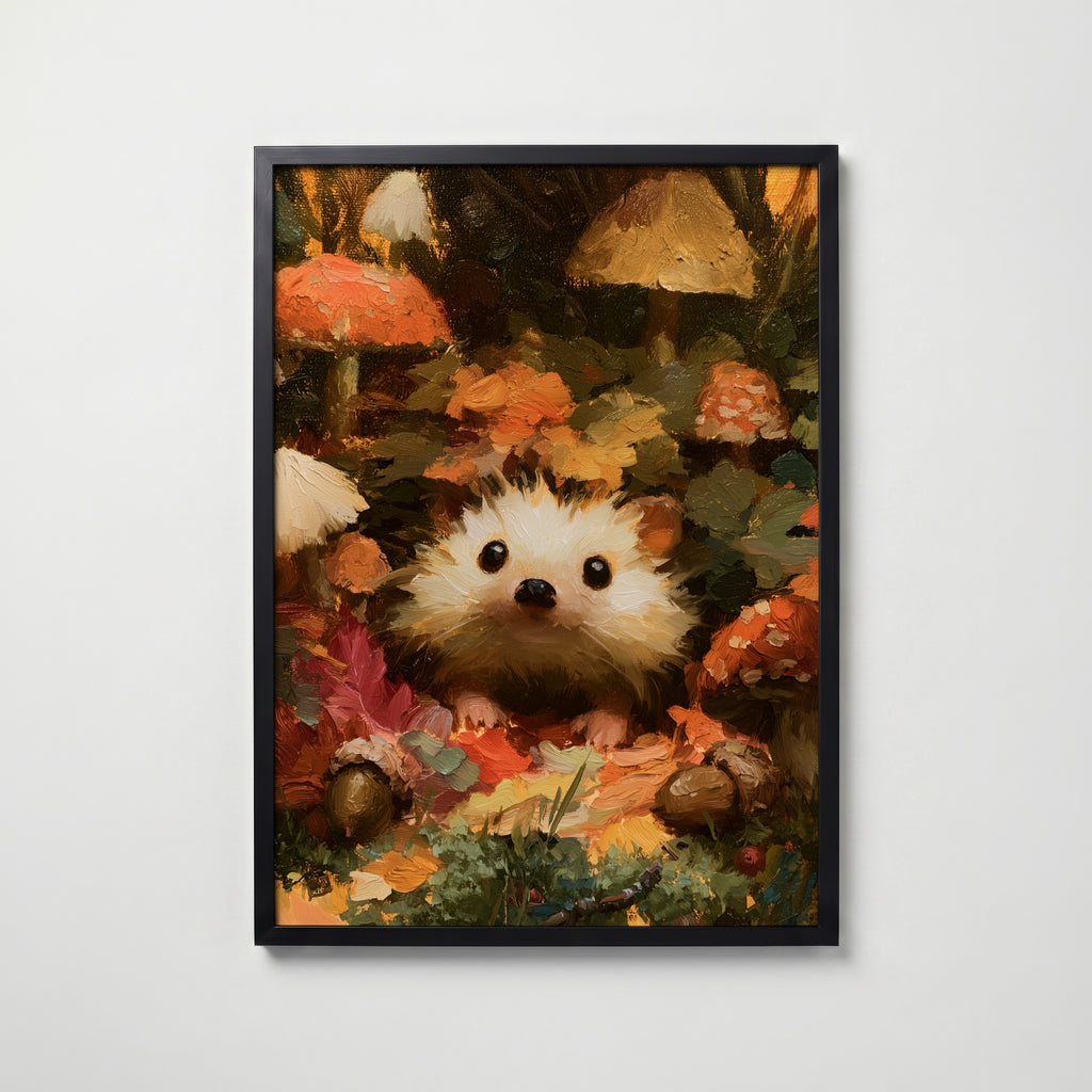 Hedgehog – svart ram