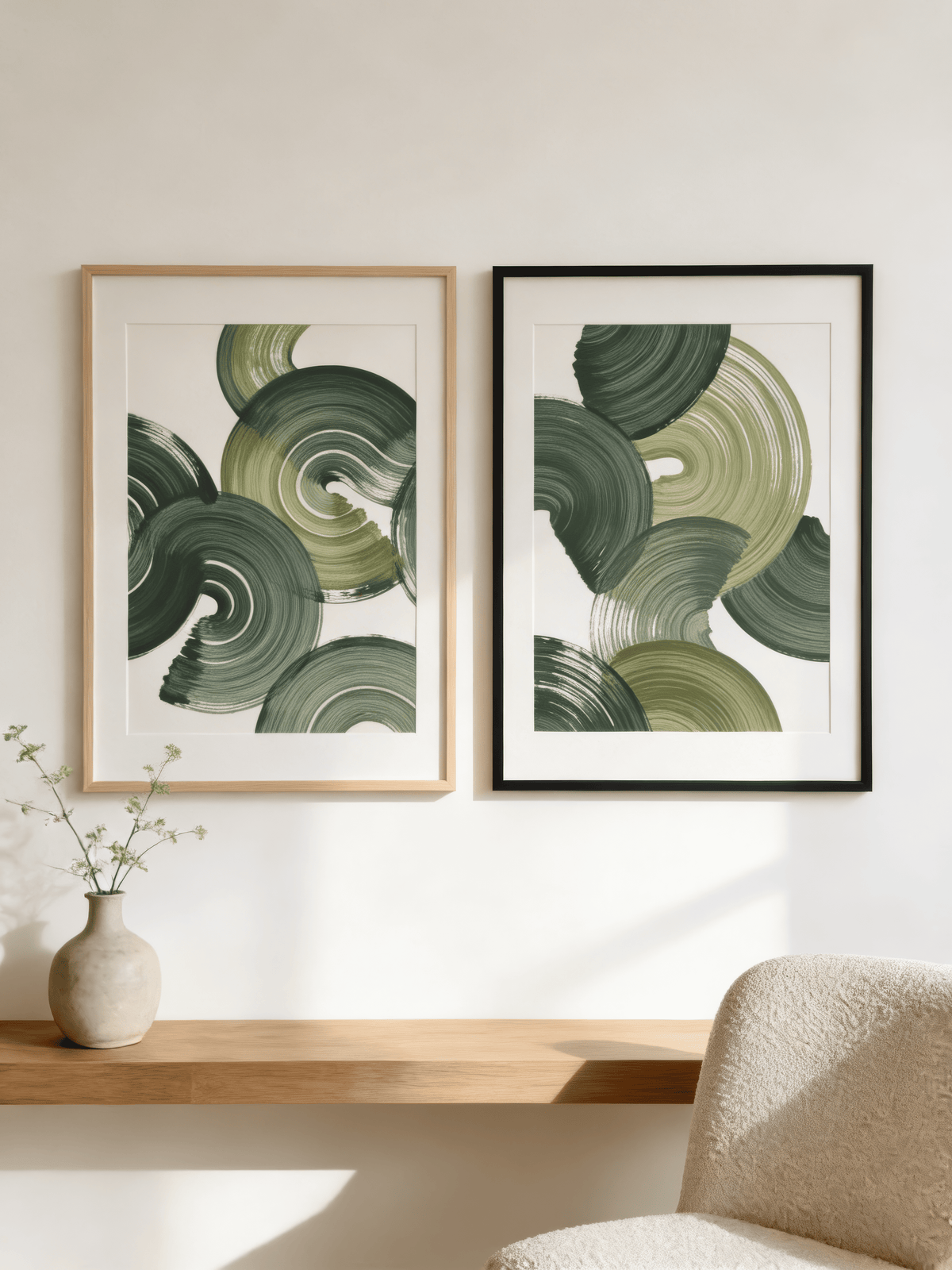 Bundle 2-pack Verdant Motion Duo – kuraterad postercollection som lyfter hemmet hos Bozetto
