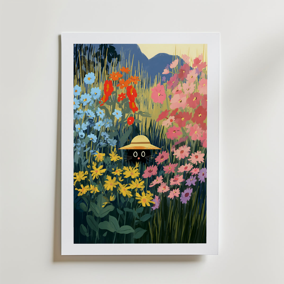 Hidden Meadow Explorer Poster – med passepartout
