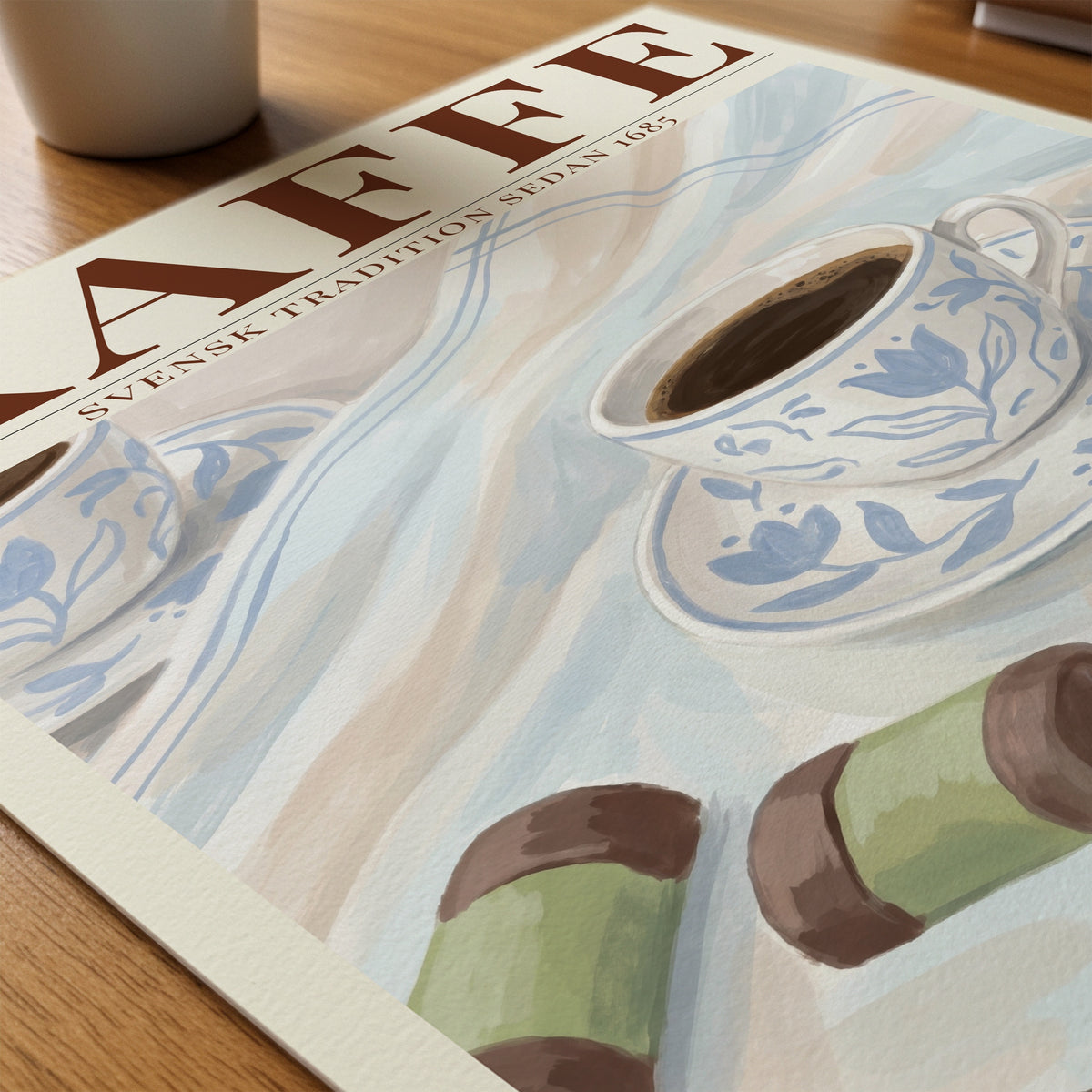Kaffe Poster på skrivbord - Bozetto