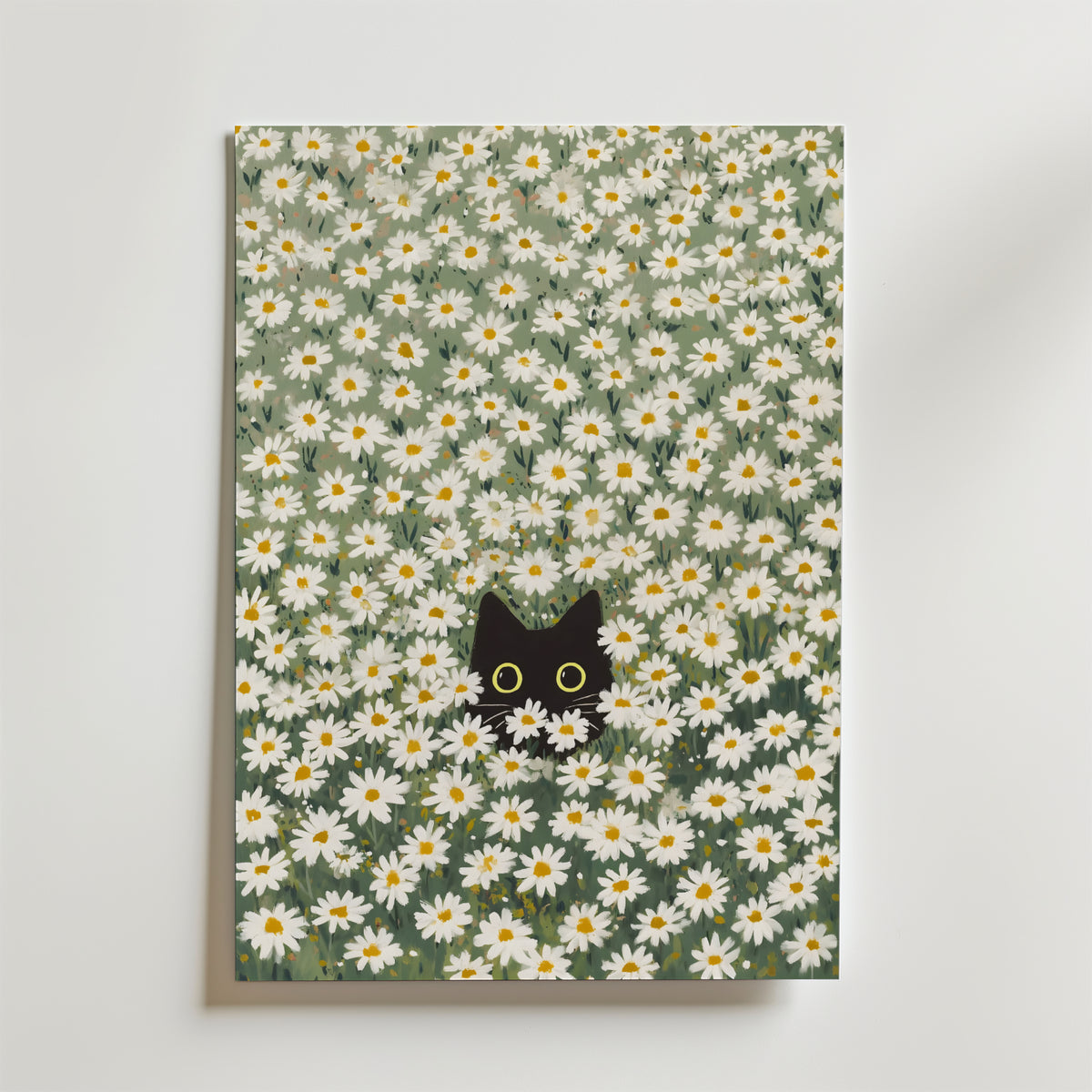 Hidden in Green Bloom – stilfullt konsttryck från Bozetto, tryckt på matt finpapper
