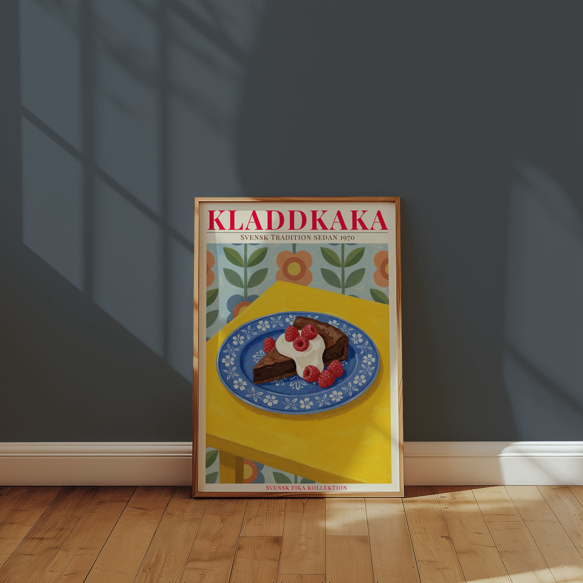 Kladdkaka Poster i rumsmiljö - Bozetto