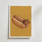 Korvhund Poster – canvas utan passepartout