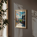 Kyoto Japan poster i inramad miljö på vägg – Bozetto