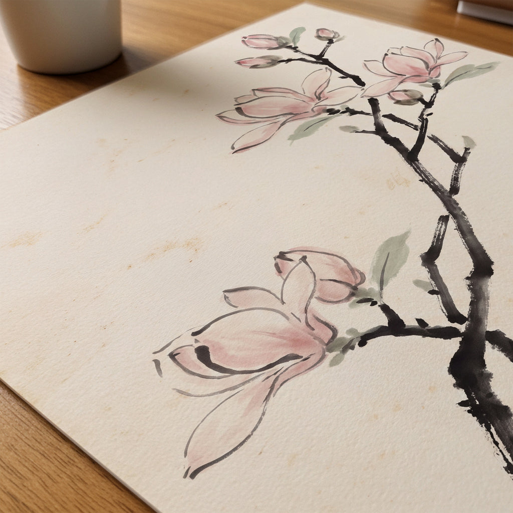 Magnolia By Caroline Engström – närbild på papper