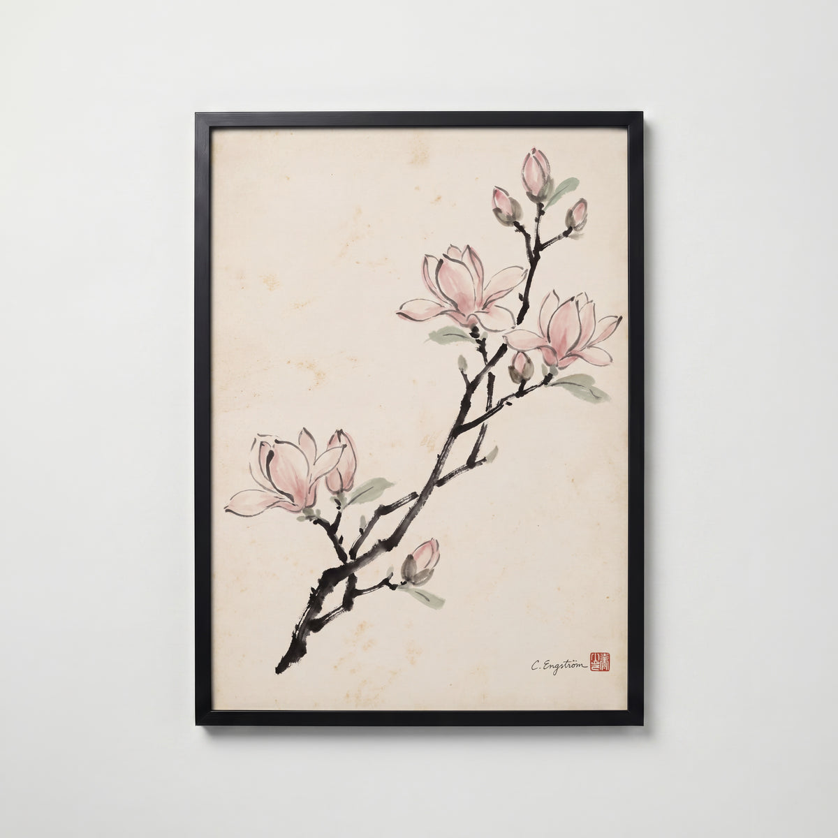 Magnolia By Caroline Engström – svart ram