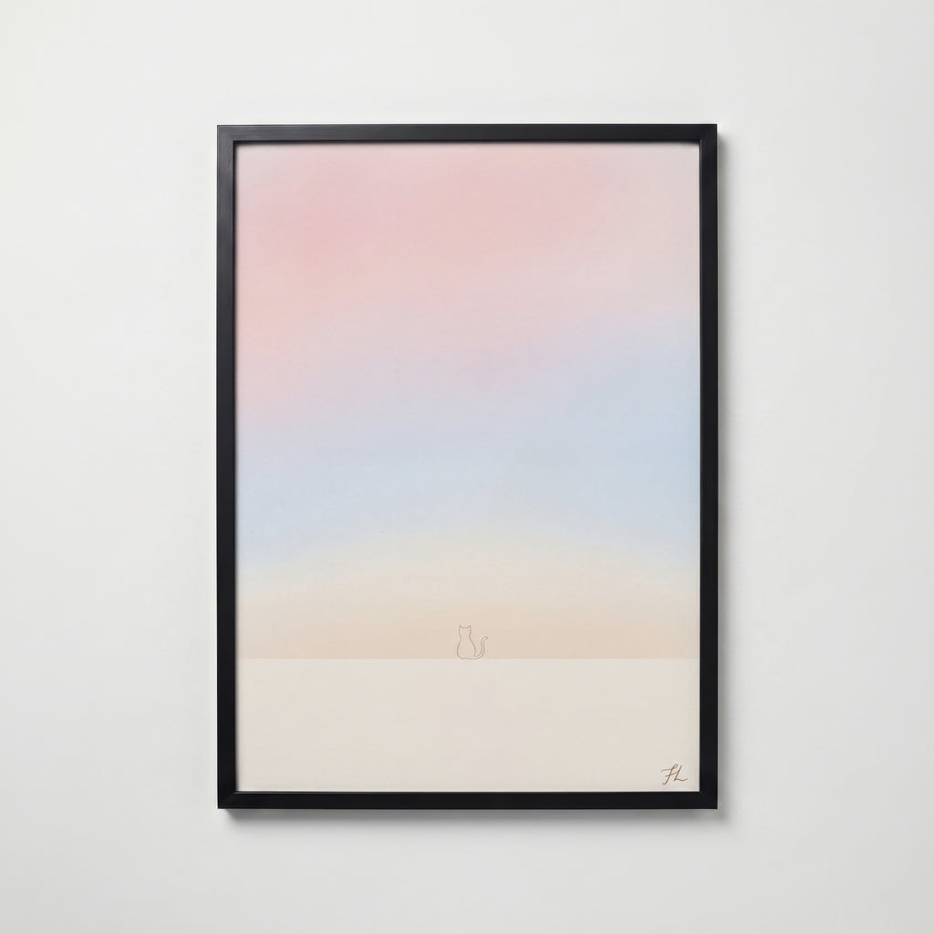 Freja Lund – Morgenlys – svart ram