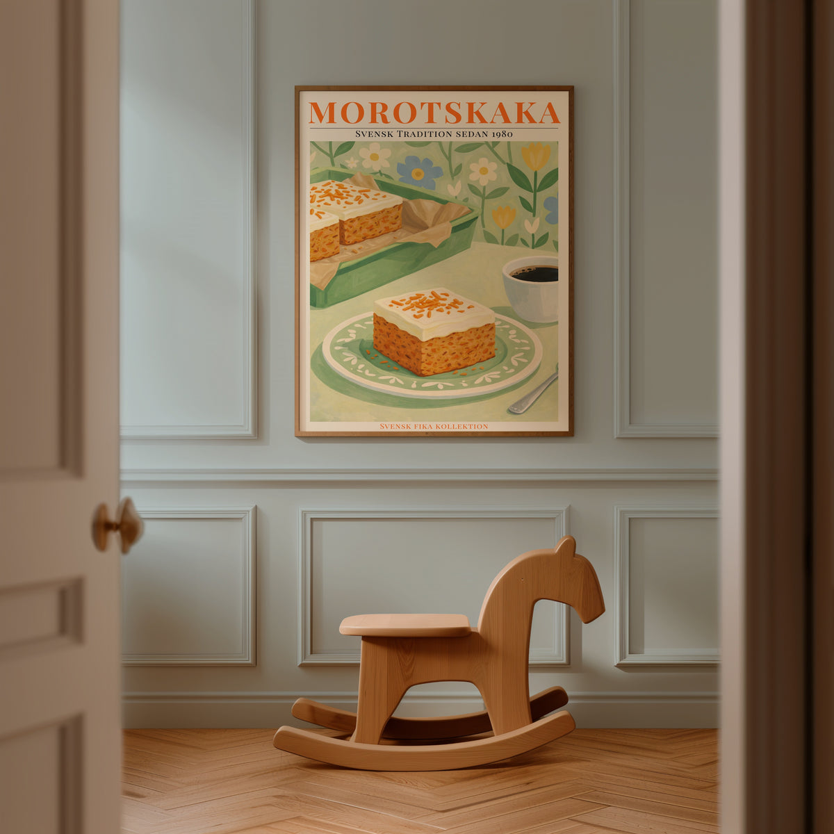 Morotskaka poster i stilren inredning – Bozetto konsttryck i hög tryckkvalitet
