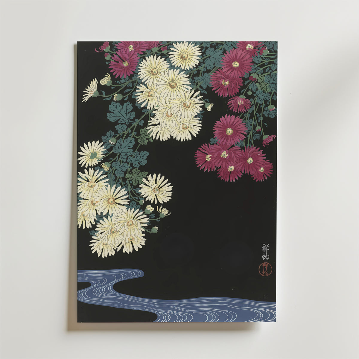 Ohara Koson Midnight – stilfullt konsttryck från Bozetto, tryckt på matt finpapper