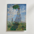 Claude Monet Woman With a Parasol Poster – utan passepartout