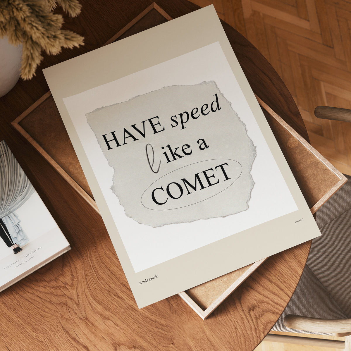 Speed Like A Comet poster visad rakt fram – Bozetto affisch i hög tryckkvalitet i hög tryckkvalitet