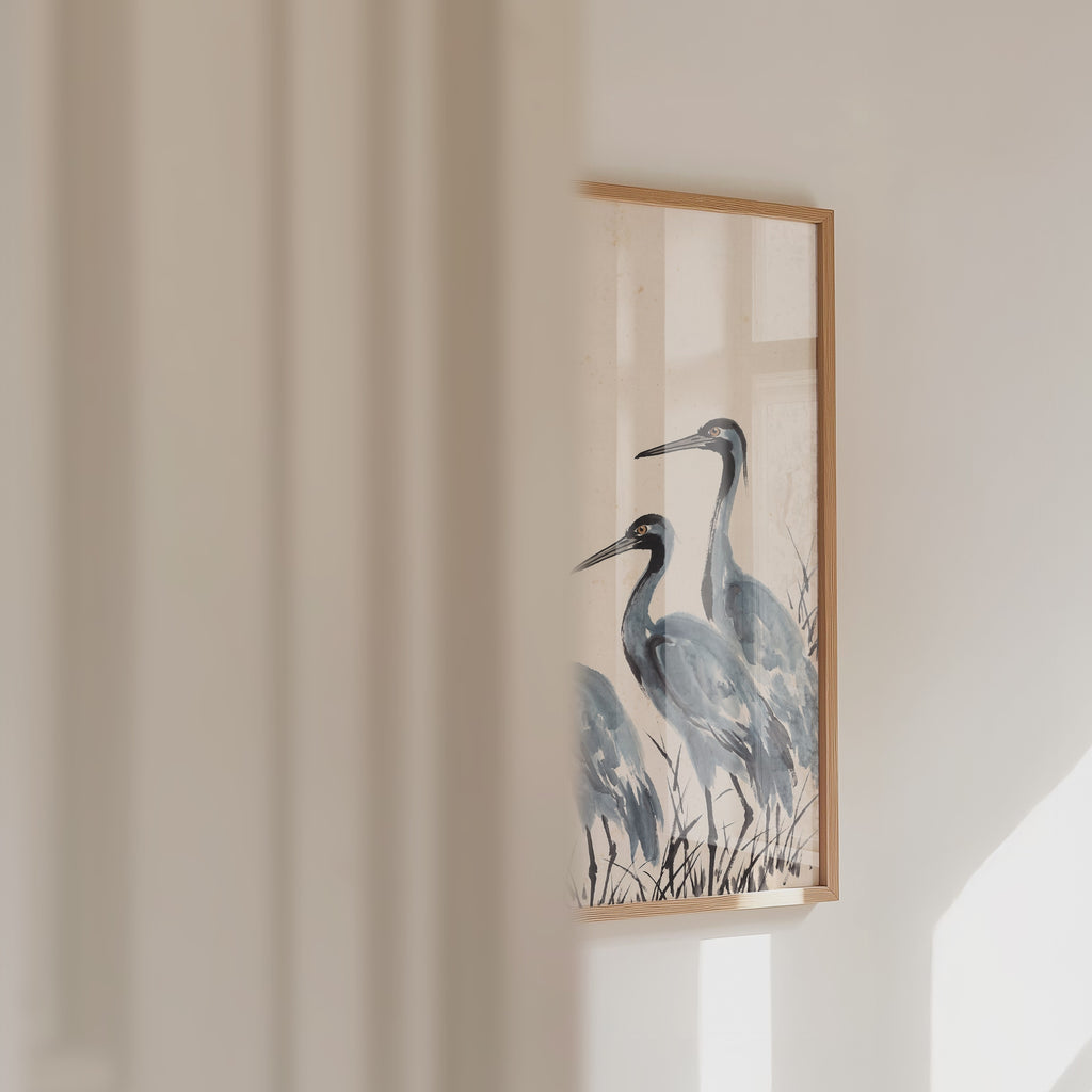 Plakat Atramentowe bociany autorstwa Caroline Engström