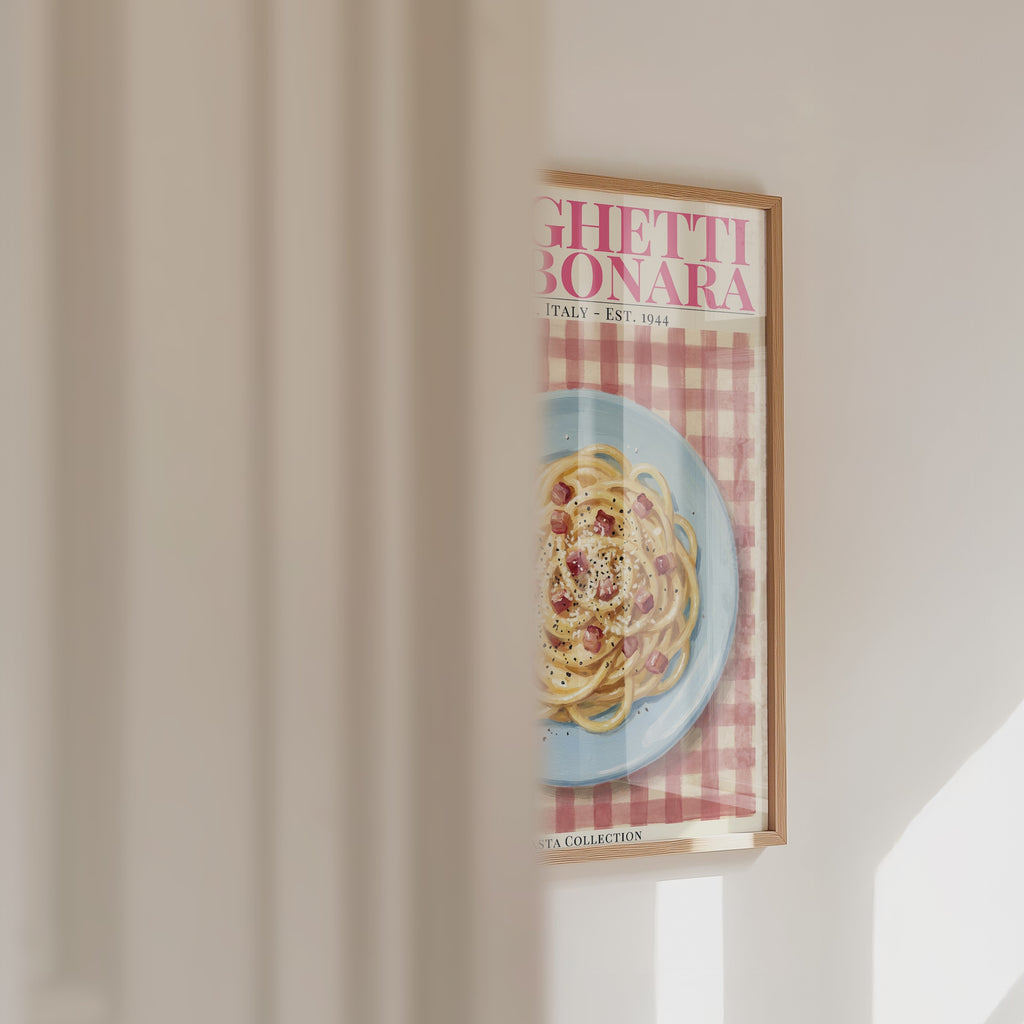 Spaghetti Carbonara Poster – väggvideo