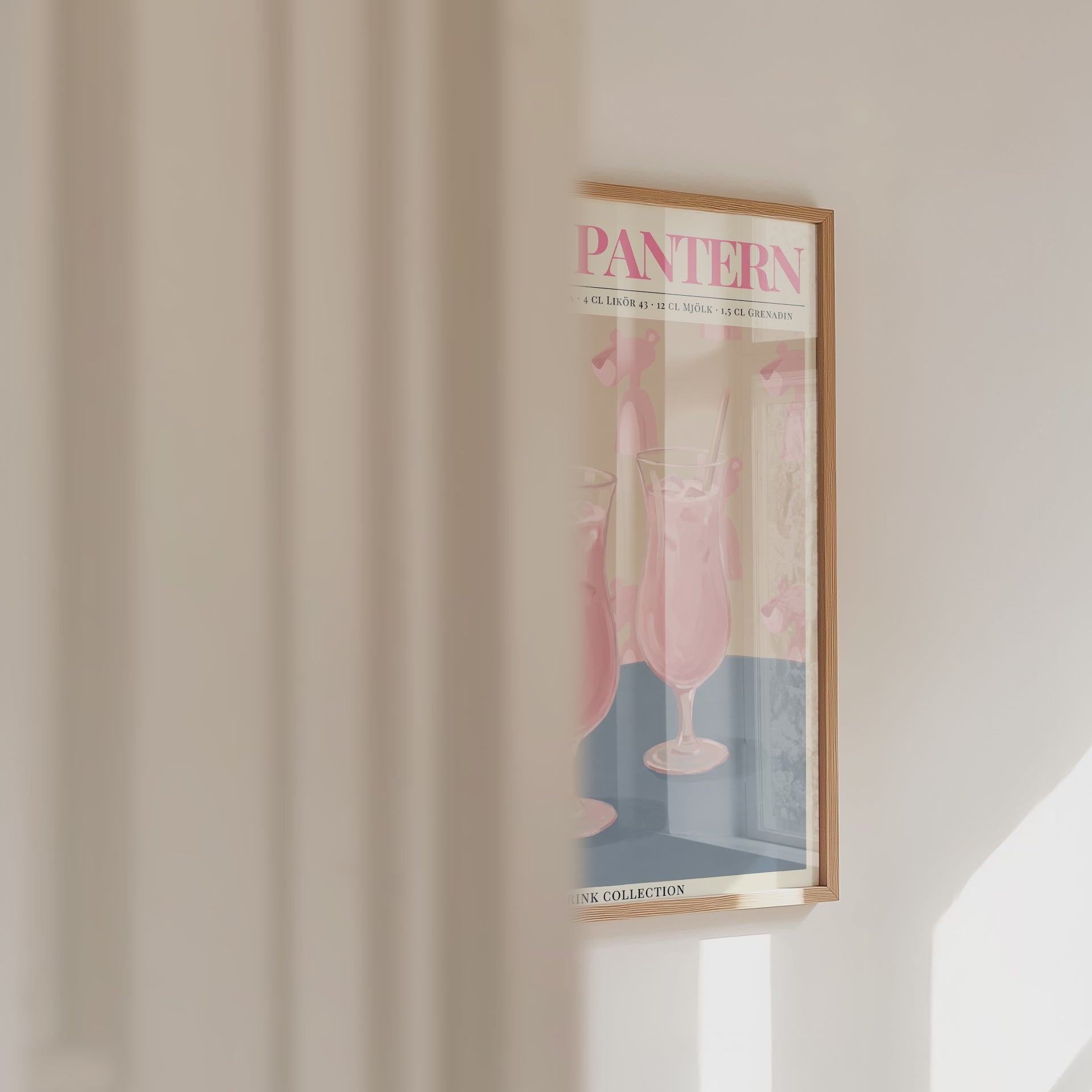 Rosa Pantern Poster – väggvideo
