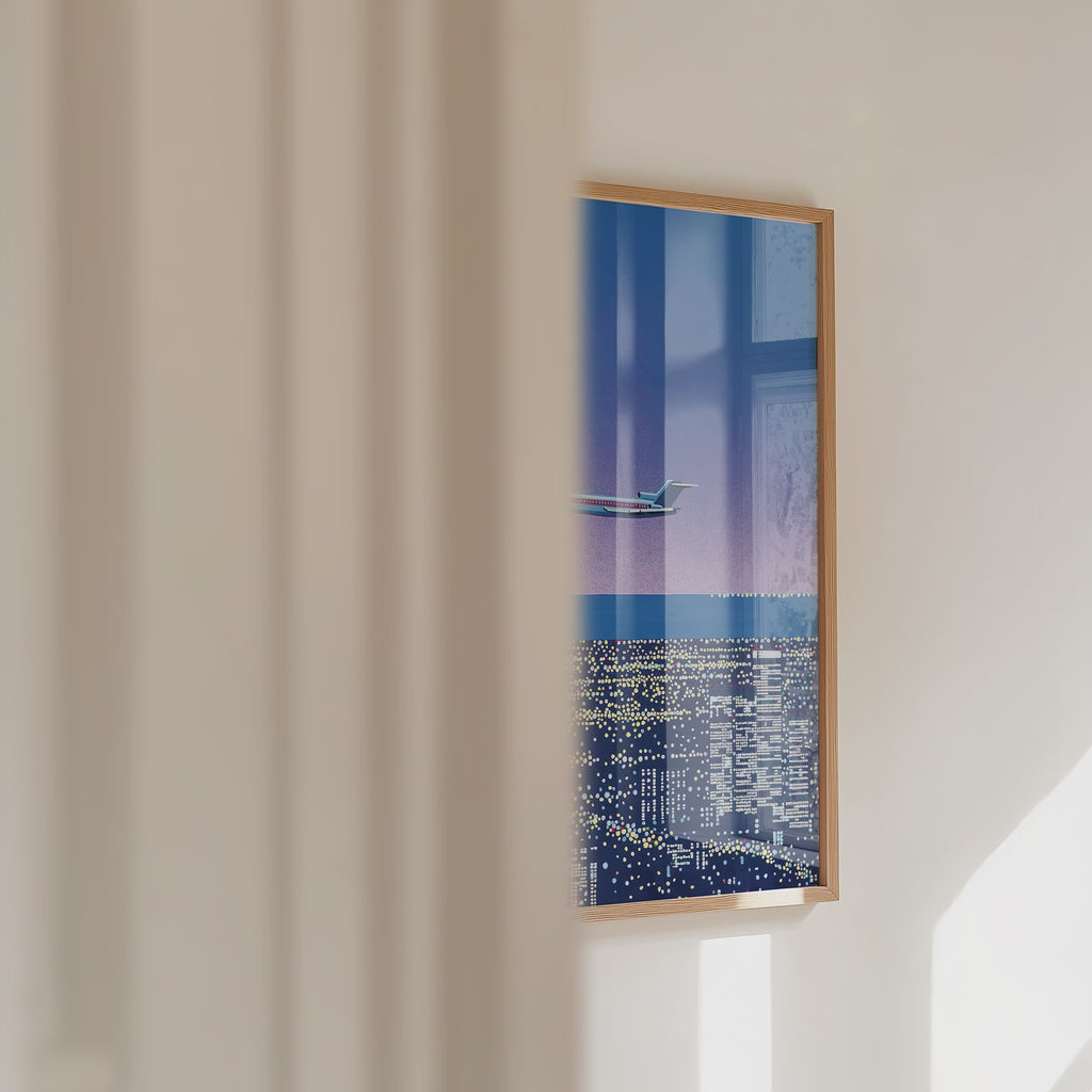 Plakat „Lot o zmierzchu” Hiroshiego Nagaia