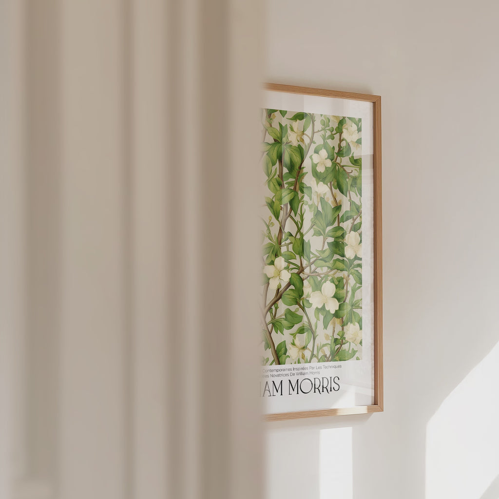 Plakat Ivory Blossom Vine autorstwa Williama Morrisa