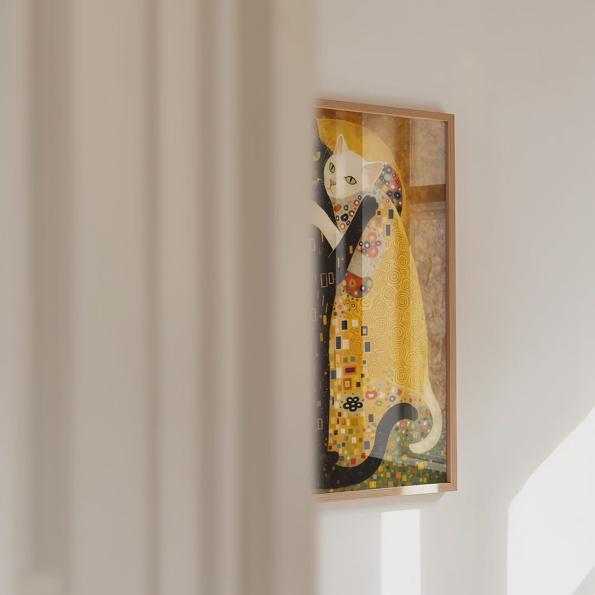 Plakat Gustava Klimta Golden Embrace Cats