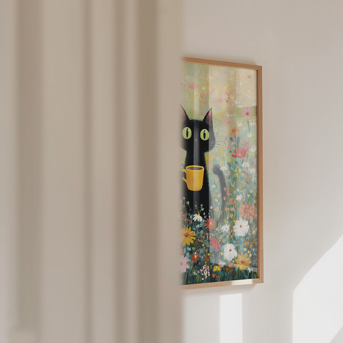 Morning Coffee Cat Poster – väggvideo
