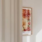 William Morris Amber Peony Bloom Poster