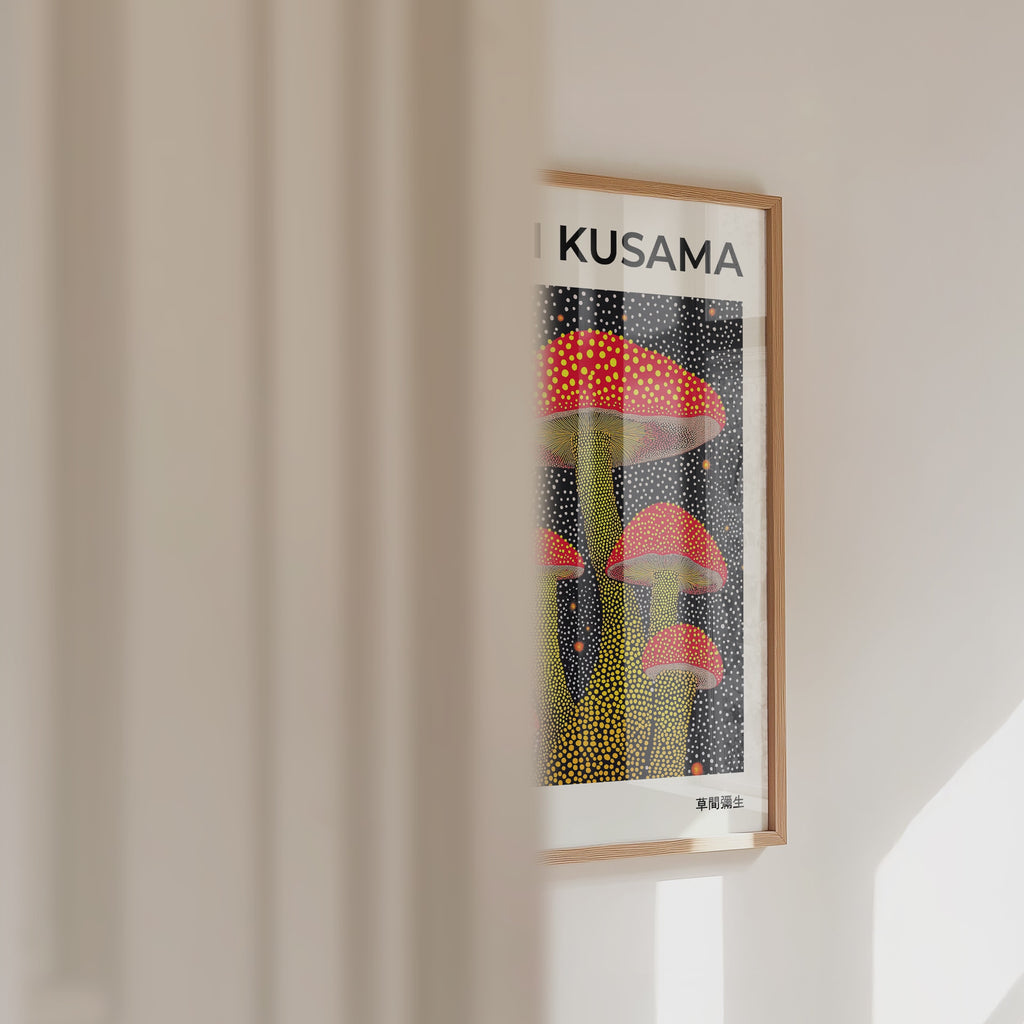 Plakat Yayoi Kusama Grzyby