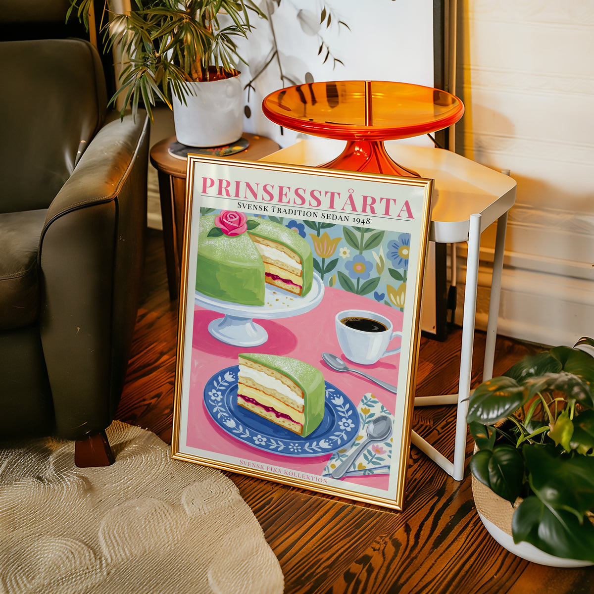 Prinsesstårta Poster i ram på vägg – Bozetto