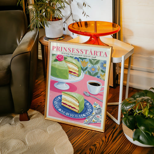 Prinsesstårta Poster i ram på vägg – Bozetto