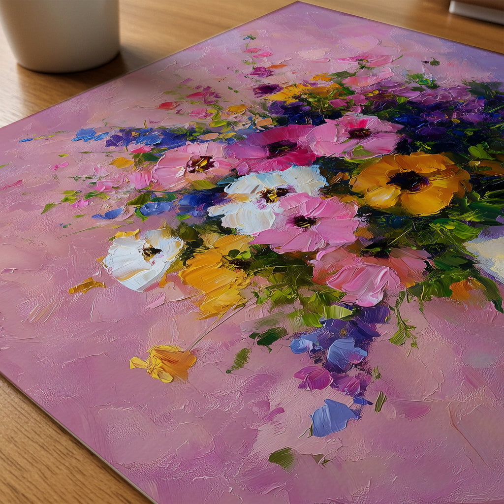 Quiet Bloom Companion Poster på skrivbord - Bozetto