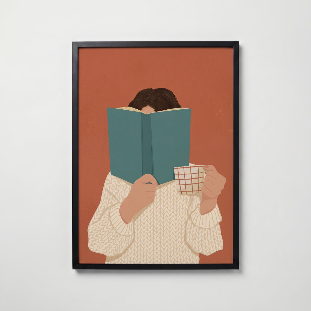 Reading Time Poster – svart ram