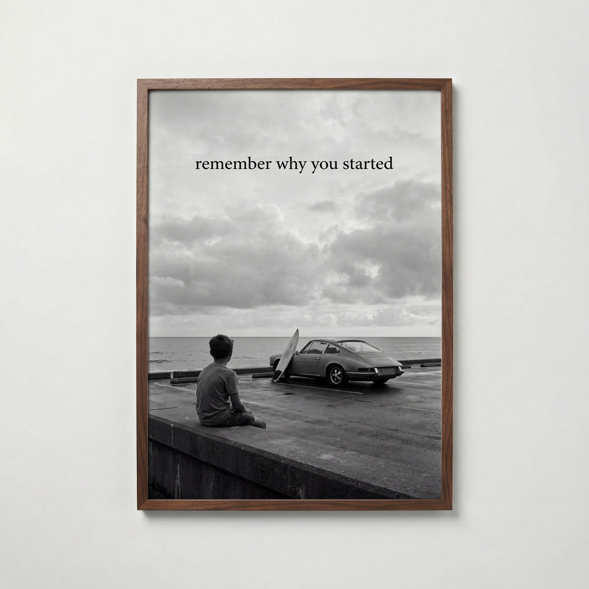 Remember Why You Started Poster – valnötsram