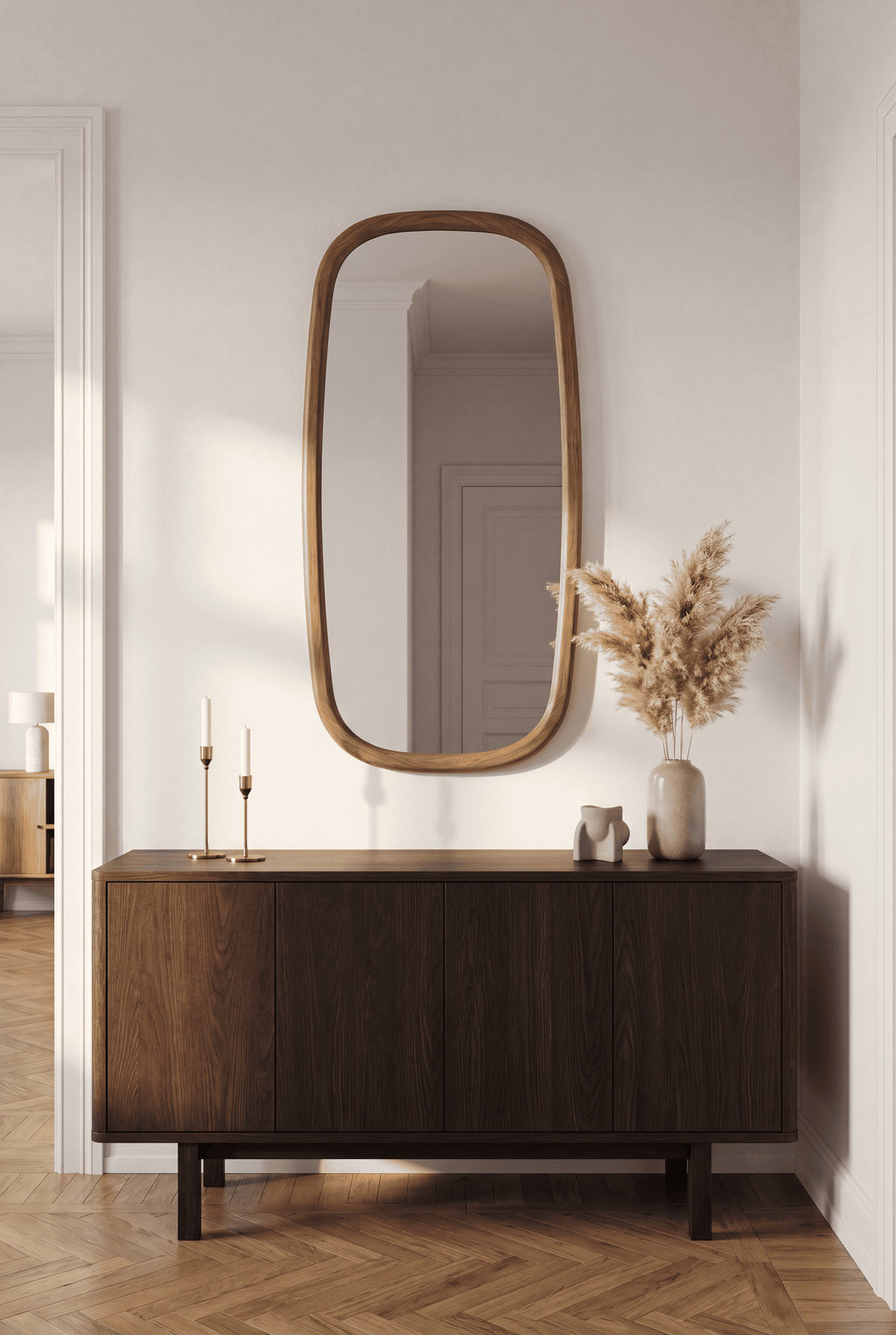 Siljan – Spegel med träram 40×80 cm