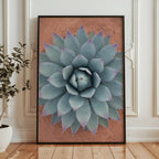 Sage Rosette Poster - agaverosett i hemmiljo, fri frakt over 499 kr