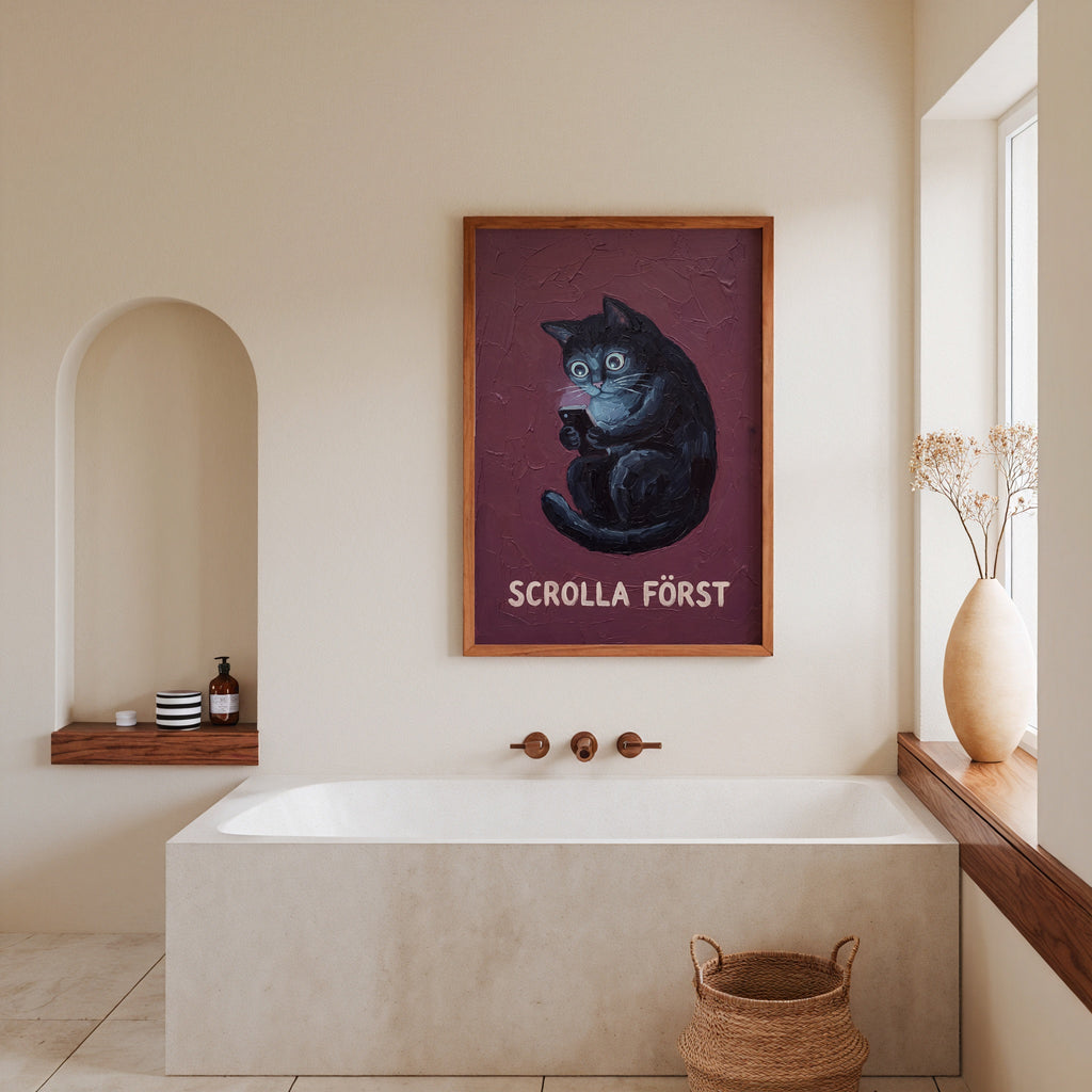 Scrolla Först Poster – i rum 3
