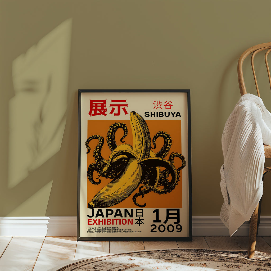 Shibuya Fusion affisch i ram i modernt hem - Bozetto