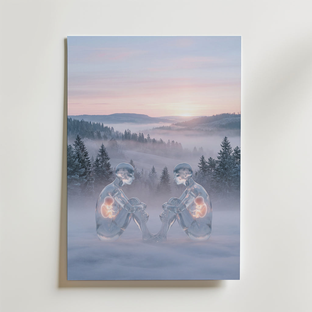 Still Reflection Poster – konsttryck på canvas, premiumkvalitet från Bozetto