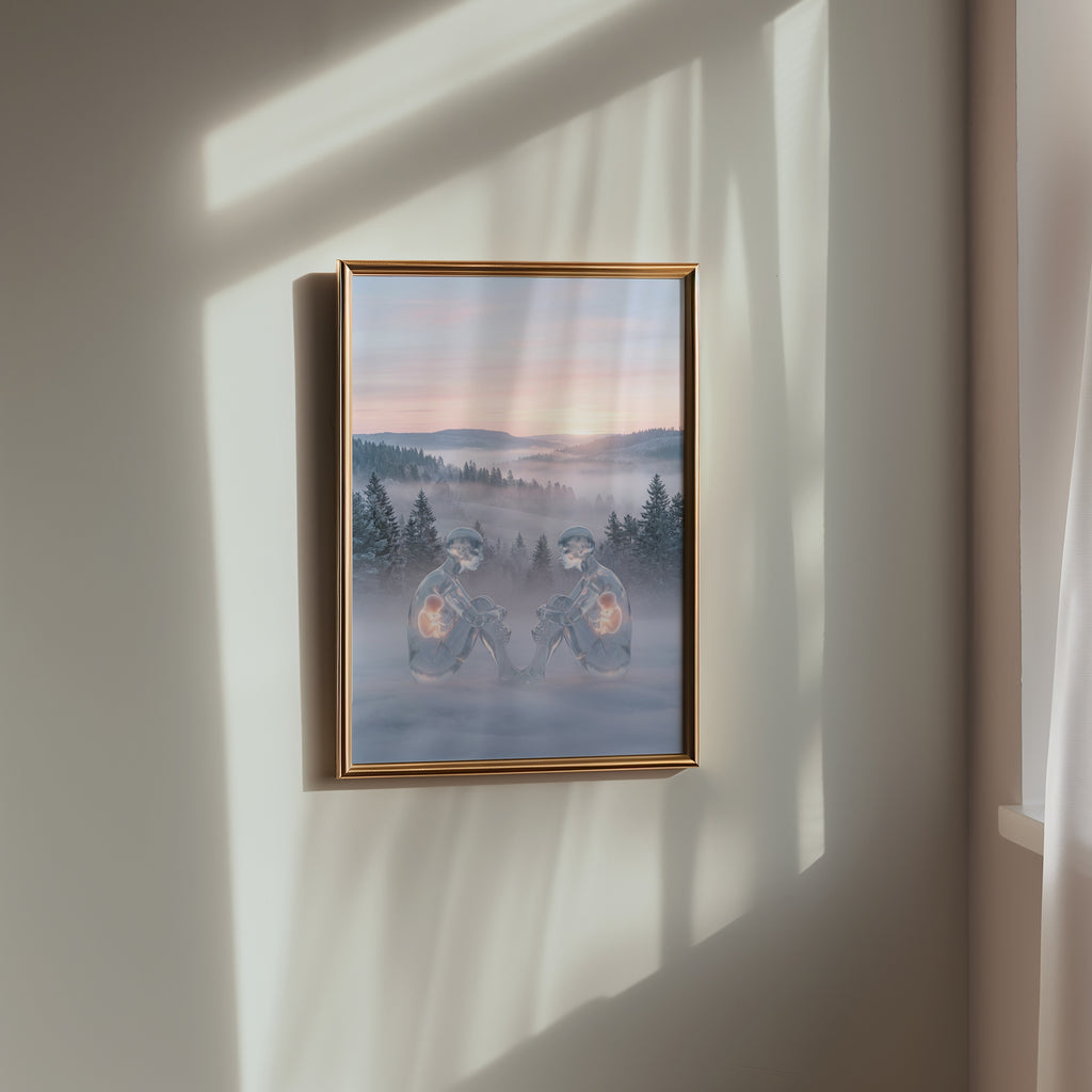 Still Reflection Poster på vägg i vardagsrum, fri frakt över 499 kr