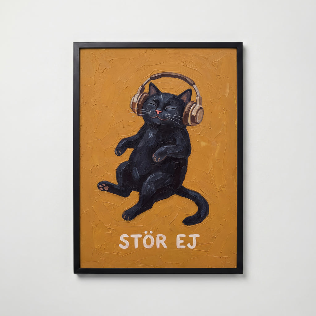 Stör Ej Poster – svart ram