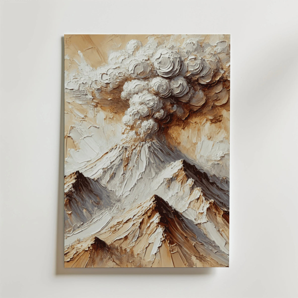 Abstract Volcanic Explosion – stilfullt konsttryck från Bozetto, tryckt på matt finpapper