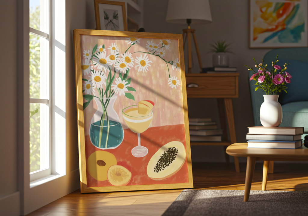 Tropical Blossom poster visad rakt fram – Bozetto affisch i hög tryckkvalitet i hög tryckkvalitet
