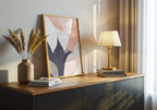 Camellia Charm Abstract – affisch med stilfullt motiv från Bozetto i hög kvalitet