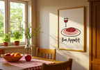 Bon Appetit poster visad rakt fram – Bozetto affisch i hög tryckkvalitet i hög tryckkvalitet