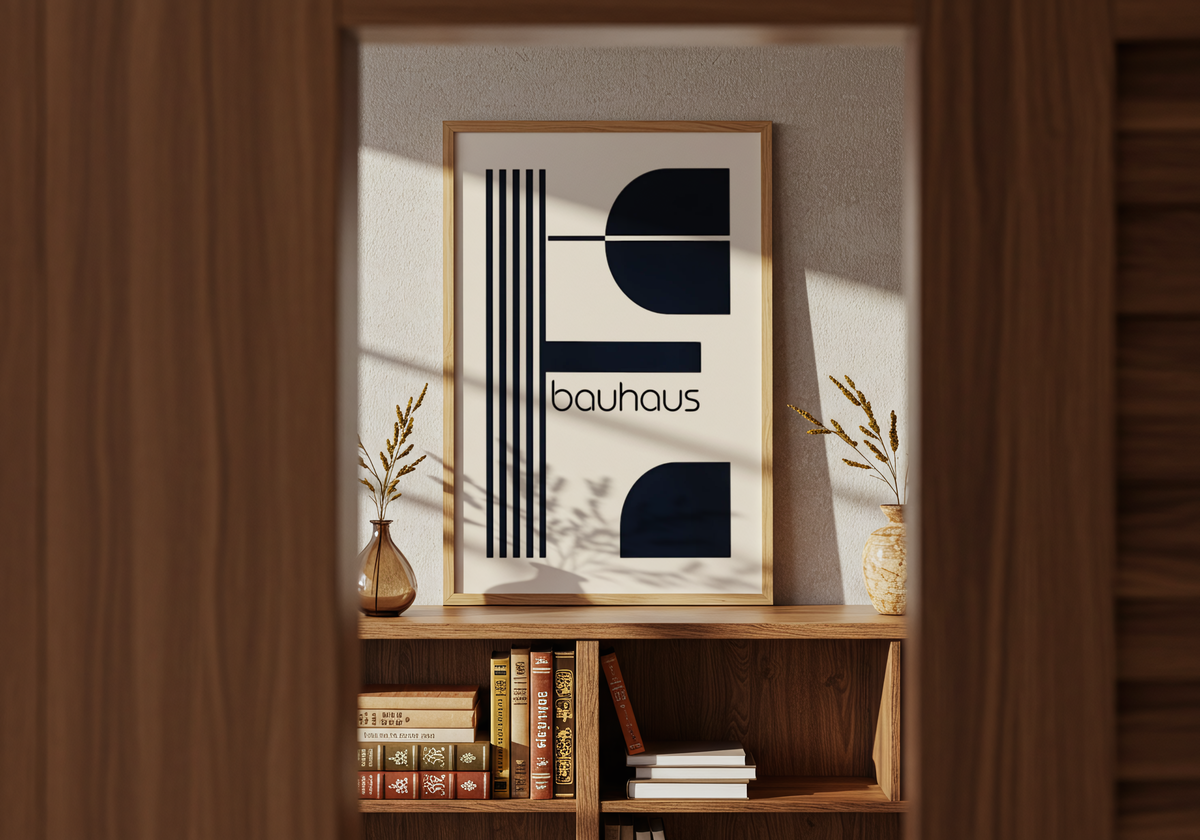 Bauhaus Geometry No.2 poster visad rakt fram – Bozetto affisch i hög tryckkvalitet