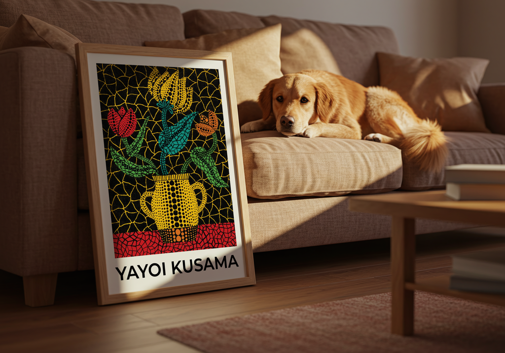 Yayoi Kusama Pattern Botanist poster visad rakt fram – Bozetto affisch i hög tryckkvalitet