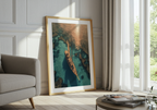 Turquoise Sea poster visad rakt fram – Bozetto affisch i hög tryckkvalitet i hög tryckkvalitet