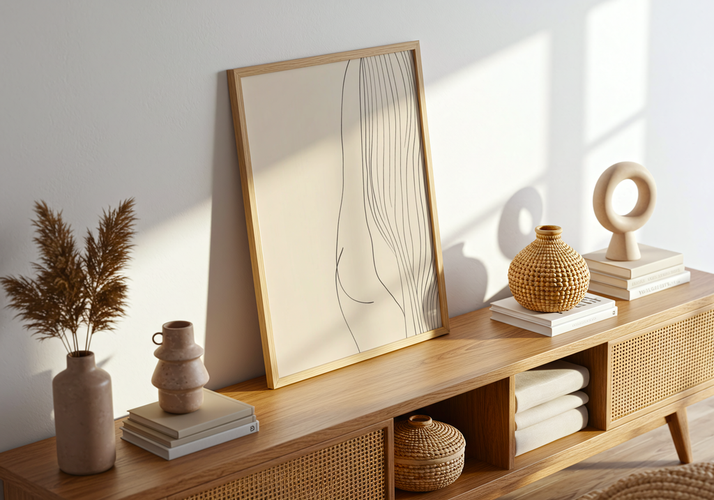 Minimal Nude Silhouette – affisch med stilfullt motiv från Bozetto i hög kvalitet