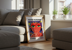 Yayoi Kusama Dots poster visad rakt fram – Bozetto affisch i hög tryckkvalitet i hög tryckkvalitet