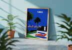Miami Vice Hiroshi poster visad rakt fram – Bozetto affisch i hög tryckkvalitet i hög tryckkvalitet