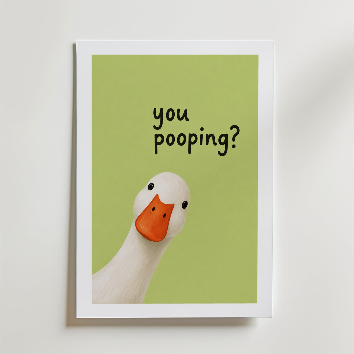 You Pooping Poster – med passepartout